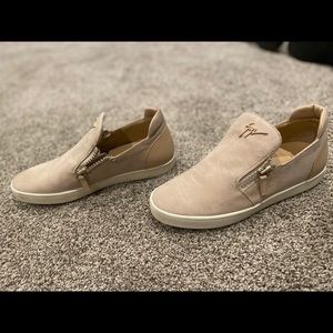 Pink Suede London Slip on Sneakers by Giuseppe